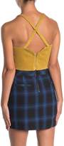 Thumbnail for your product : Honey Punch Corduroy Criss-Cross Crop Top