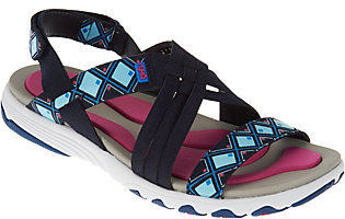 Ryka Multi-Strap Sandals with Foam Flexology Median