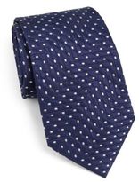 Thumbnail for your product : Armani Collezioni Diagonal Speckle Print Silk Tie