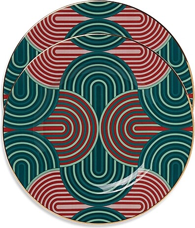 La DoubleJ Dinner Plates, Set Of 2 10" x 10"