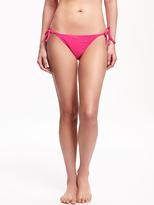 Thumbnail for your product : Old Navy Textured String Bikini for Women
