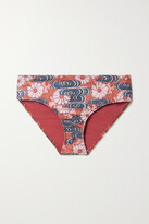 Thumbnail for your product : Ulla Johnson Dani Floral-print Bikini Briefs - Orange