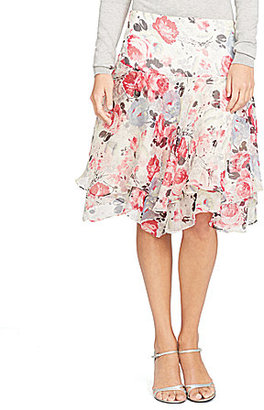 Lauren Ralph Lauren Tiered Floral Skirt
