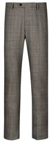 Thumbnail for your product : Charles Tyrwhitt Prince of Wales Hanover check slim fit business suit trouser