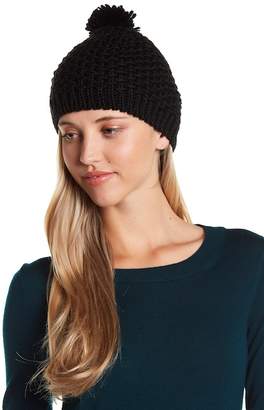 Vince Camuto Solid Knit Pompom Beanie
