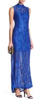 Thumbnail for your product : Marina Sleeveless Lace Sequin Gown