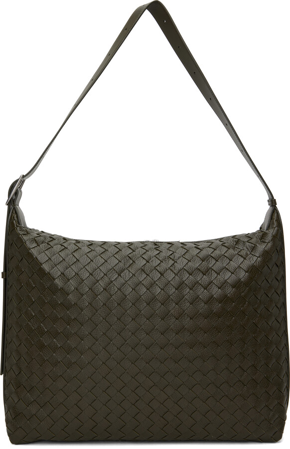 Bottega Veneta Khaki Traveller Bag