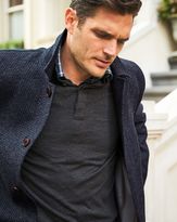 Thumbnail for your product : Charles Tyrwhitt Charcoal button neck merino wool sweater
