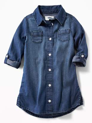 Old Navy Denim Shirt Dress for Toddler Girls