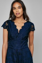 Thumbnail for your product : Wallis **Jolie Moi Navy V Neck Lace Maxi Dress