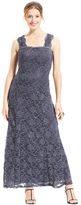 Thumbnail for your product : R & M Richards R&M Richards Sleeveless Lace A-Line Gown