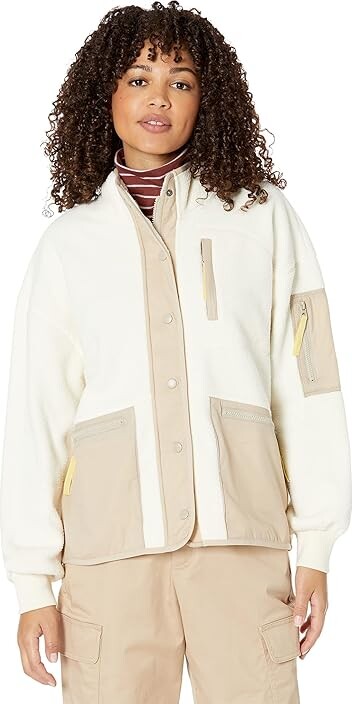 Madewell MWL (Re)sourced Sherpa Snap-Front Jacket (Antique Cream) Women's  Clothing - ShopStyle