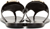 Thumbnail for your product : Versace Black Leather Medusa Sandals