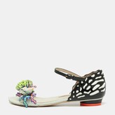 Thumbnail for your product : Sophia Webster Multicolor Patent And Leather Lilico Underwater Floral Embellished Flat Sandals Size 37