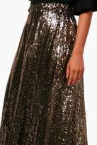 Thumbnail for your product : boohoo Boutique Floor Sweeping Sequin Maxi Skirt