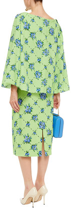Emilia Wickstead Ivey Fil Coupé Floral-print Cotton-blend Midi Dress
