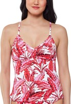 Thumbnail for your product : Jessica Simpson Women's Standard Mix & Match Palm Print Swimsuit Separates (Top & Bottom)