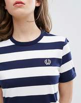 Thumbnail for your product : Fred Perry Archive Striped T-Shirt Dress