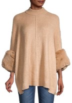 Camel Sweater Poncho | Shop the worldâs largest collection of fashion | ShopStyle