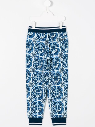 Dolce & Gabbana Children Majolica print trousers