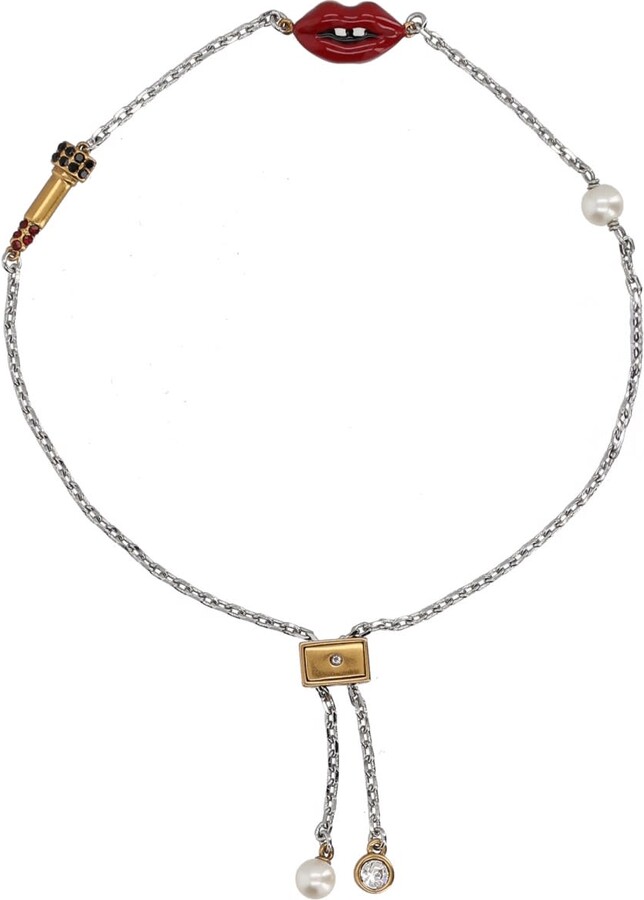 Marc Jacobs lips Slider Bracelet