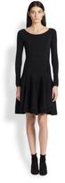 Thumbnail for your product : Donna Karan Long-Sleeve Fit-&-Flare Dress