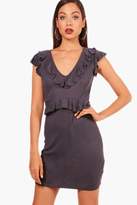 Thumbnail for your product : boohoo Ruffle Detail Shift Dress