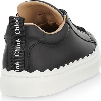 Chloé Lauren Low-Top Leather Sneakers