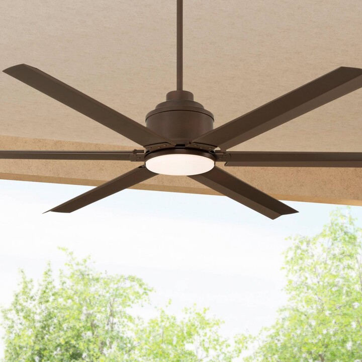Casa Vieja 60" Wind And Sea Ceiling Fan - Rustic Industrial LED With Remote Control