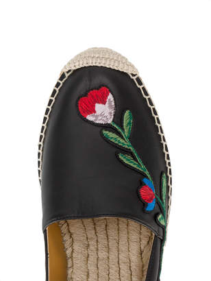 Gucci floral embroidered espadrilles