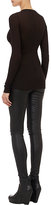 Thumbnail for your product : Rick Owens Women's Rib-Knit Long-Sleeve T-shirt-BLACK