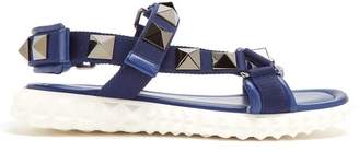 Valentino - Rubber Stud Sole Sandals - Mens - Navy Multi