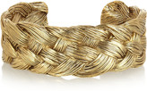 Thumbnail for your product : Aurélie Bidermann Braided gold-plated cuff