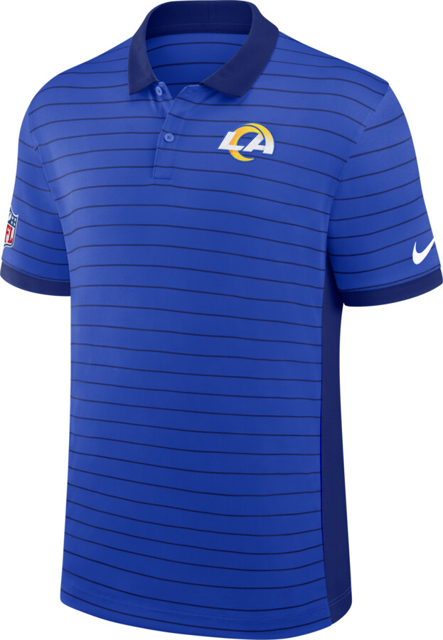 Nike Los Angeles Rams Sideline Victory Stripe Men's Dri-FIT NFL Polo in Blue | 03BG0DGG95-RPE
