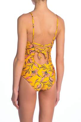 Splendid Floral Printed One-Piece Swimsuit
