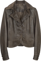 Thumbnail for your product : Forzieri Brown Leather Two-Button Jacket