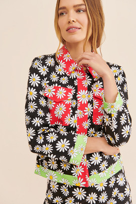 moschino daisy collar jacket