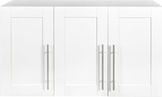 Latitude Run White Wall - Mounted Stackable Storage Cabinet 15.43\