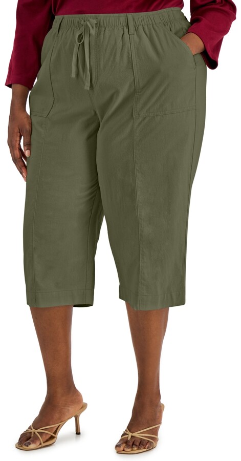 Karen Scott Plus Size Charlie Capri Pants, Created for Macy's - ShopStyle