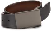 Thumbnail for your product : Murano Bronze Plaque Reversible Leather Belt