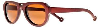Earth Coronado Unisex Sunglasses with Brown Lens - Red