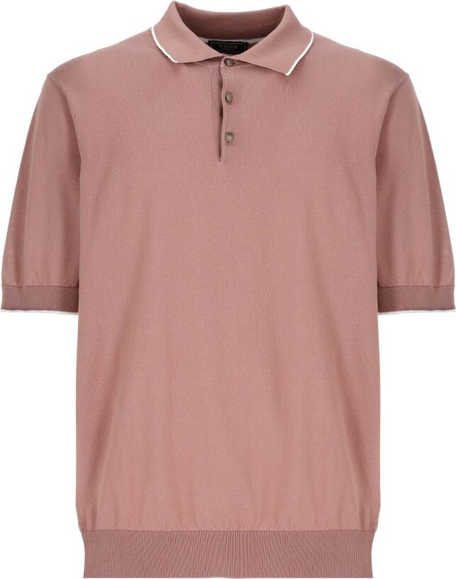 Peserico Contrast Trim Polo Shirt