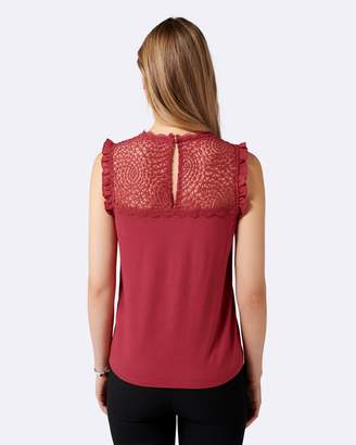 Forever New Delta Lace Spliced Essential Tank