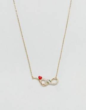 Glamorous Gold Embellished Snake Necklace