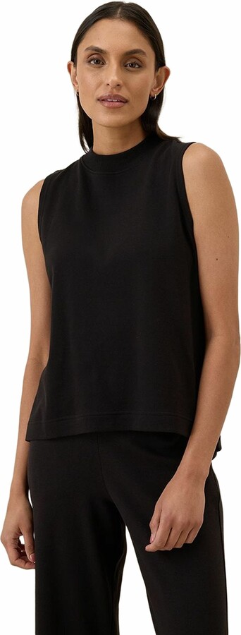 Pact Organic Cotton Airplane Mock Neck Shell