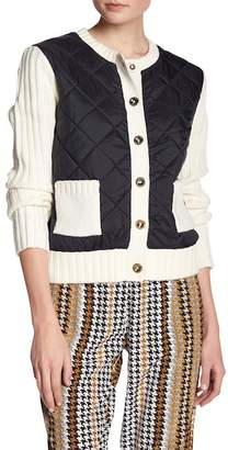 Juicy Couture Quilted Puffer Knit Sweater