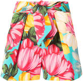 Thumbnail for your product : Milly high waist floral print shorts