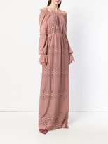 Thumbnail for your product : Pinko Off-Shoulder Lace Maxi Dress