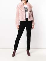 Thumbnail for your product : Patrizia Pepe furry cropped jacket