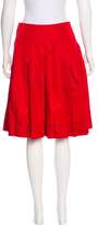 Thumbnail for your product : Prada Pleated Knee-Length Skirt